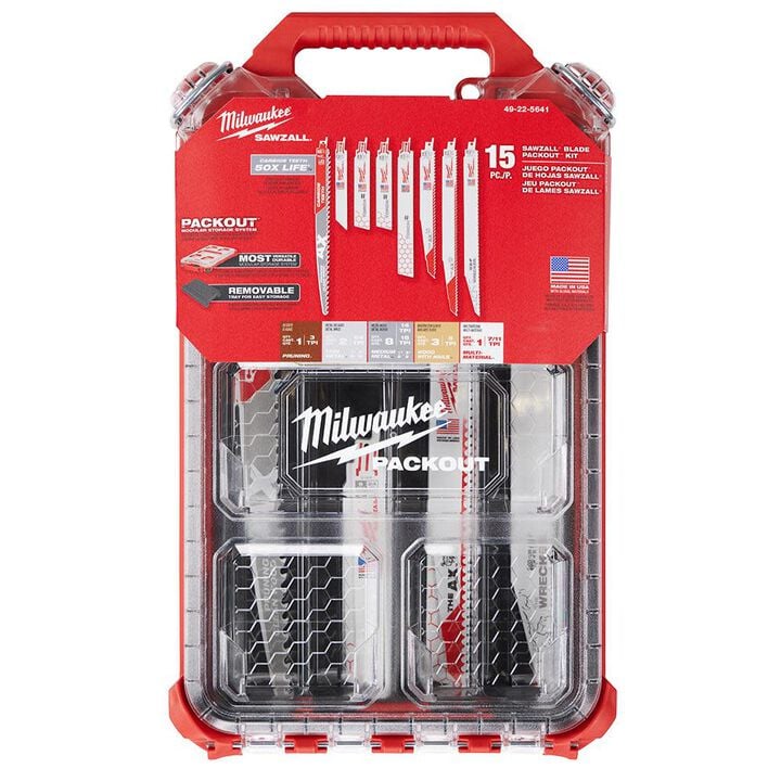 Milwaukee SAWZALL Blade PACKOUT Kit 15pc, large image number 10
