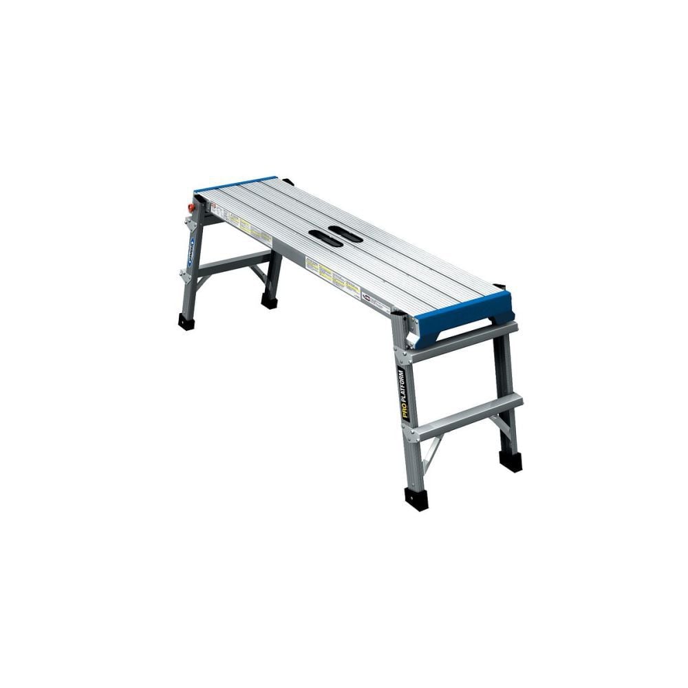 Werner 300 Lbs Aluminum Portable Pro Work Platform with Easy-Grab Handles – AP-25