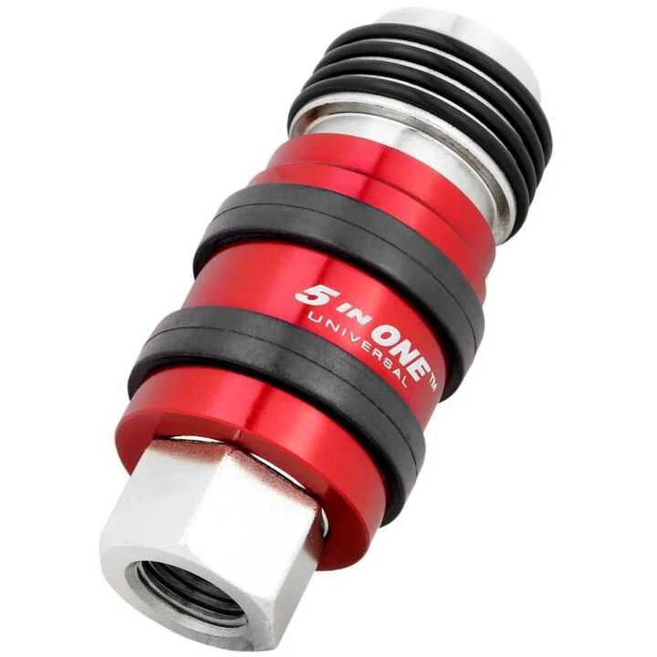 Milton 5 In ONE S-1750 Universal Safety Exhaust Quick-Connect Industrial Coupler 1/4in FNPT, large image number 2