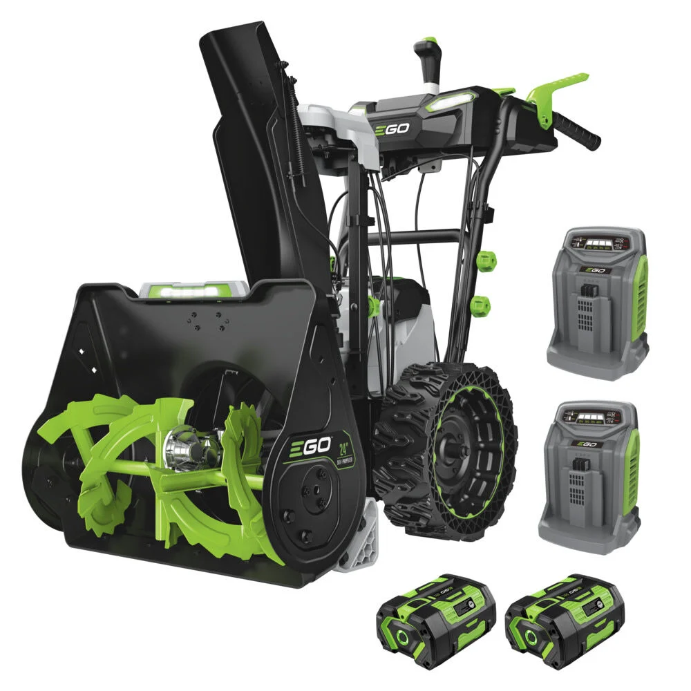 EGO 24 Inch 2-Stage Self-Propelled Snow Blower Kit with Two 6 Ah Batteries and Two 550W Chargers, large image number 1