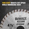 DEWALT HP4 1/2 Inch Turbo Rim Diamond Blade for Stone and Masonry, small image number 4