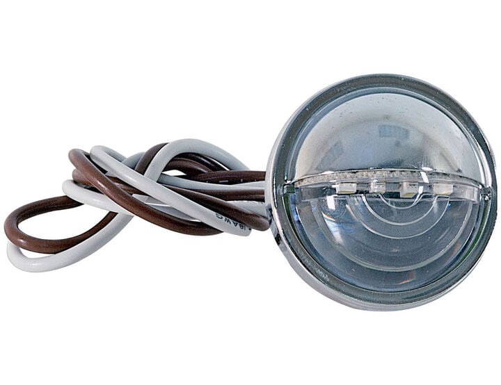 Buyers Products Company 1.5 Inch Clear Round License/Utility Light with 4 LED