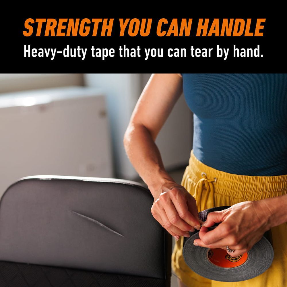 Gorilla Glue Tough & Wide 2.88 Inch x 25 Yd Black Duct Tape, large image number 4