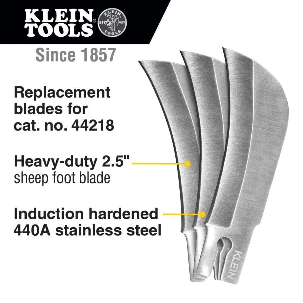 Klein Tools Hawkbill Replacement Blade 3-Pk, large image number 2