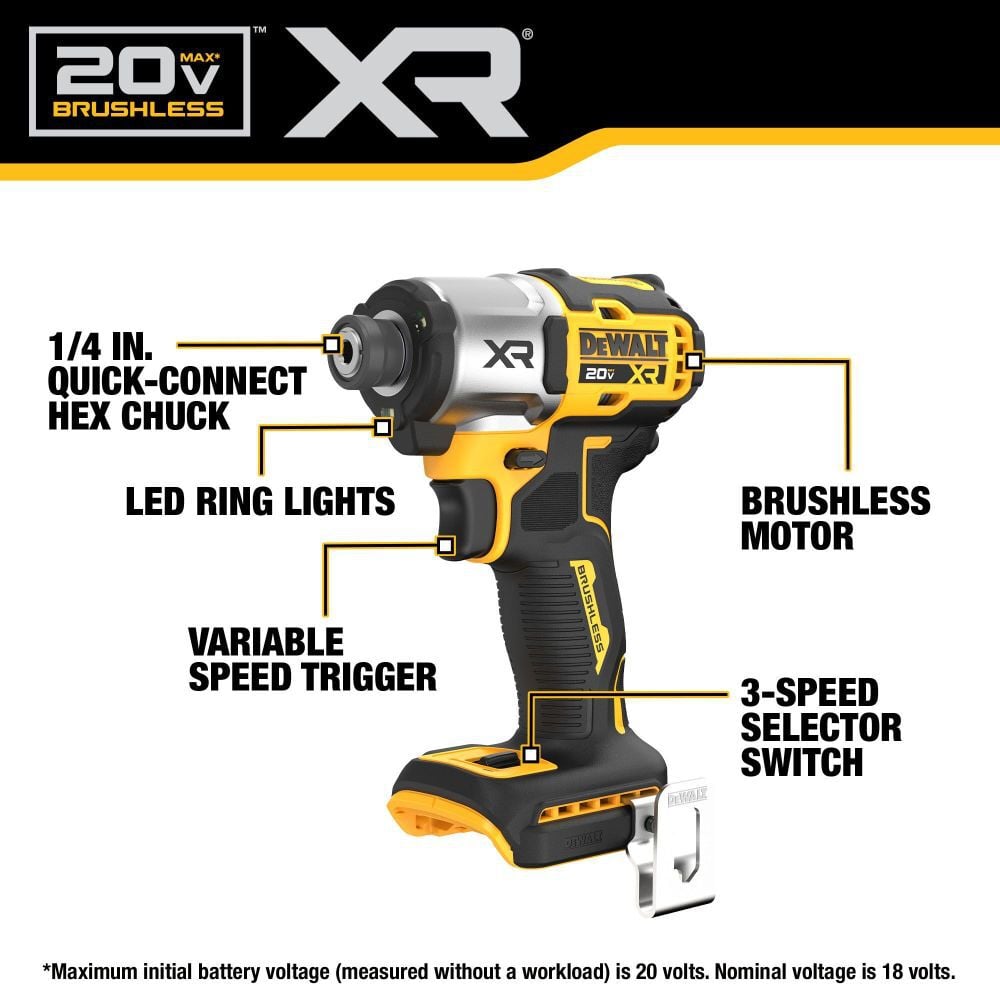 DEWALT 20V MAX* XR Brushless 7-Tool Combo Kit, large image number 8