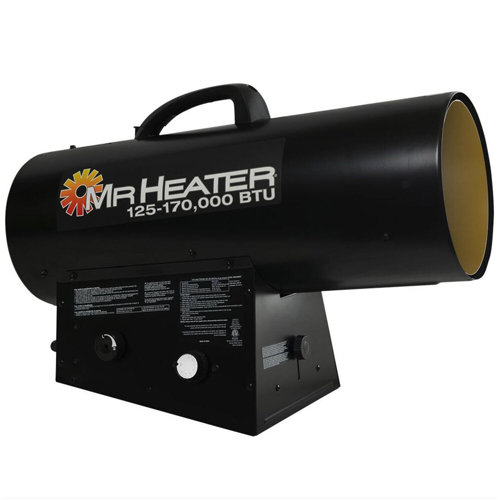 Mr Heater 170000 BTU Quiet Burner Technology Forced Air Propane Heater with Thermostat – F271400
