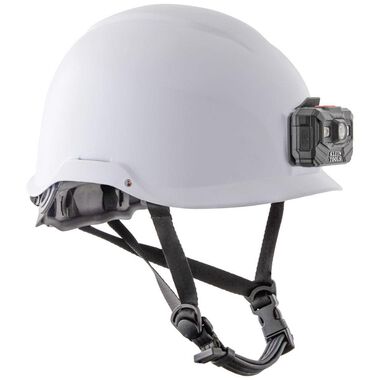 Klein Tools Safety Helmet Non-Vented-Class E with Rechargeable Headlamp White, large image number 6