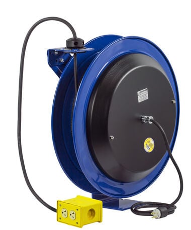 Coxreels Safety System Spring Driven Cord Reel 100' Quad Rec, large image number 0