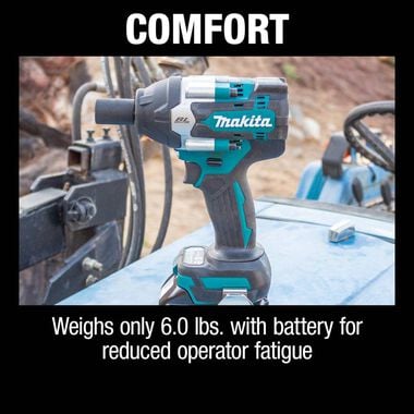 Makita 18V LXT 1/2in Sq Drive Impact Wrench Kit with Detent Anvil, large image number 4