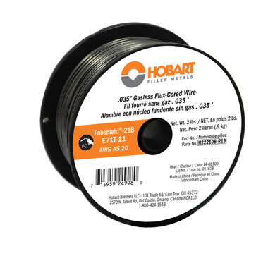 Hobart Flux-Cored E71T-11 .035in 2lb spool, large image number 0