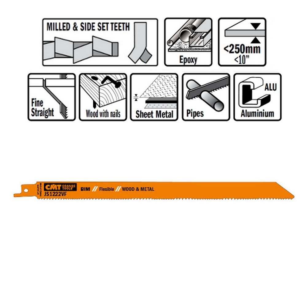 CMT Bi Metal Recip Blade, large image number 1