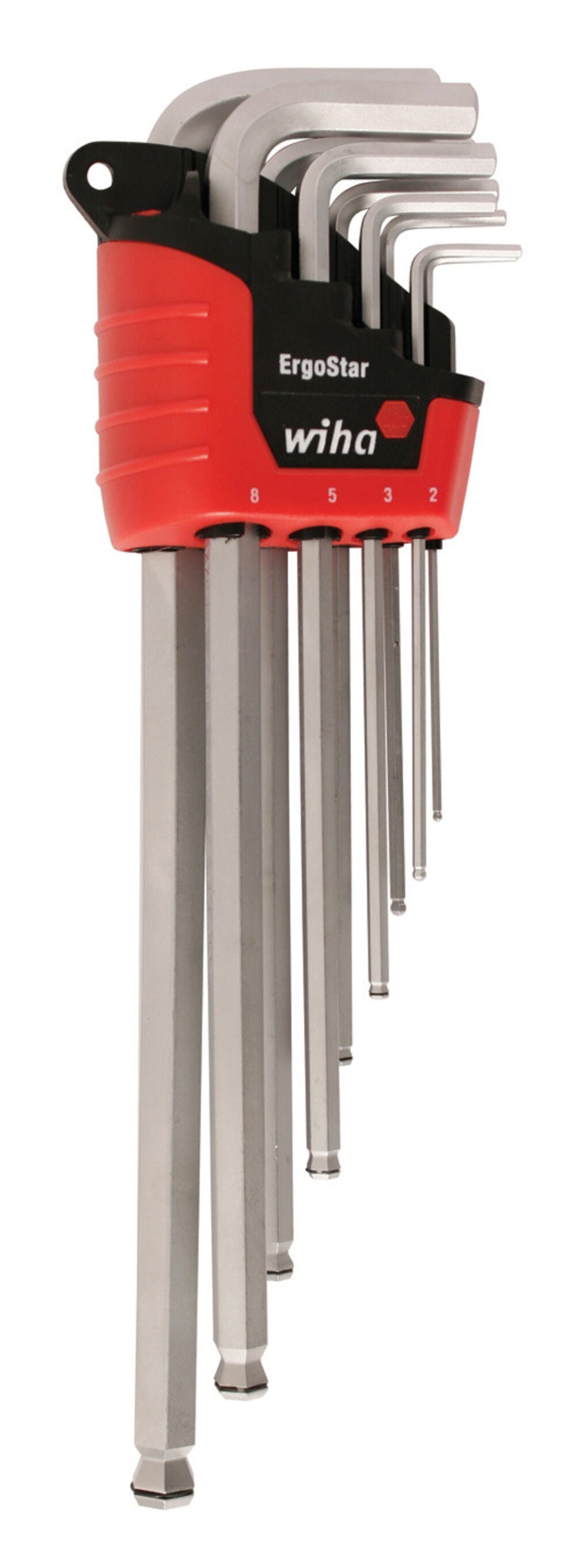 Wiha MagicRing Metric Ball End Hex L-Key 9 Pc. Set, large image number 1