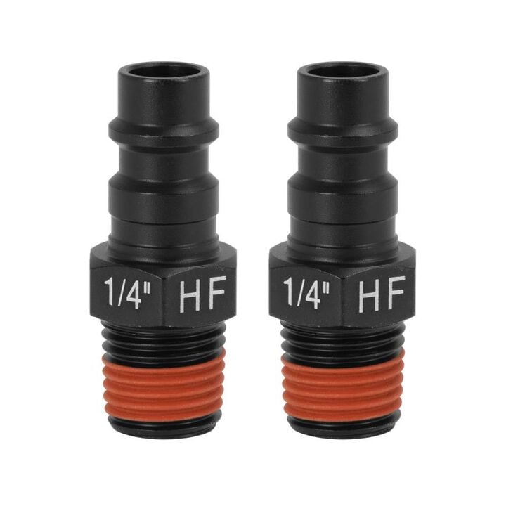 DEWALT 1/4 Inch MNPT High Flow Plug, 2 Pack