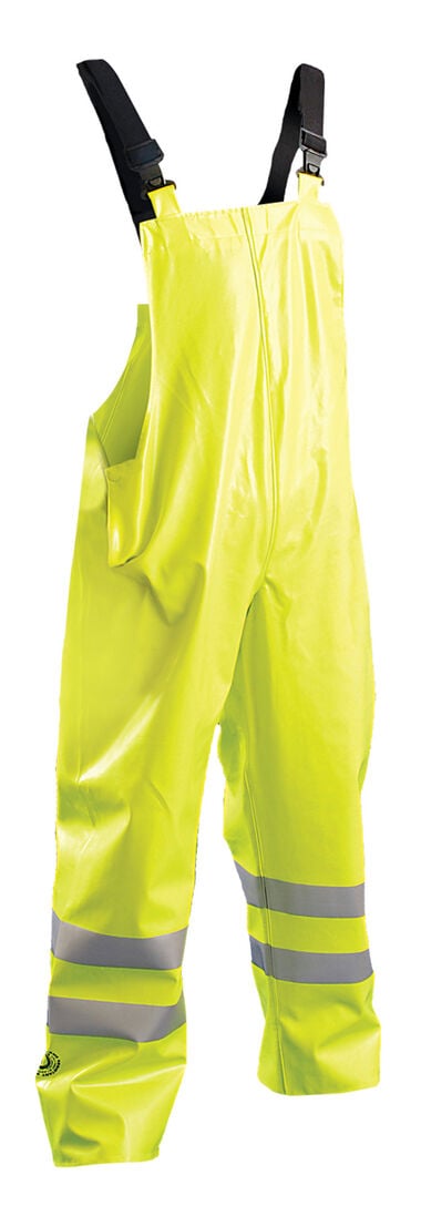 Occunomix Yellow Flame Resistant Rain Bib Pants - 2XL, large image number 0