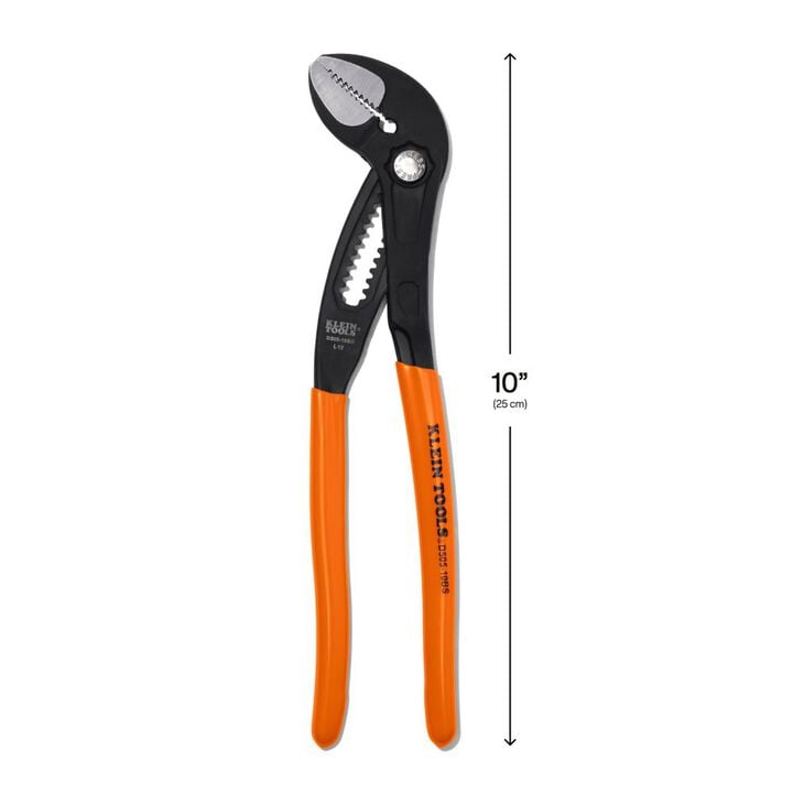 Klein Tools 10 Inch Straight Jaw Quick-Adjust Pump Pliers, large image number 5