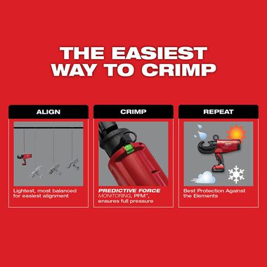 Milwaukee M18 FORCE LOGIC 12T Utility Crimper, large image number 3