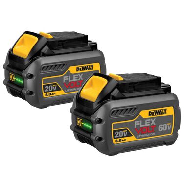 DEWALT 20V/60V MAX FLEXVOLT 6.0 Ah Battery 2 pack, large image number 9