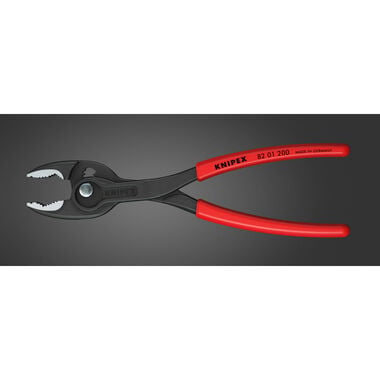 Knipex 8 In. TwinGrip Slip Joint Pliers with Dipped Handle, large image number 1