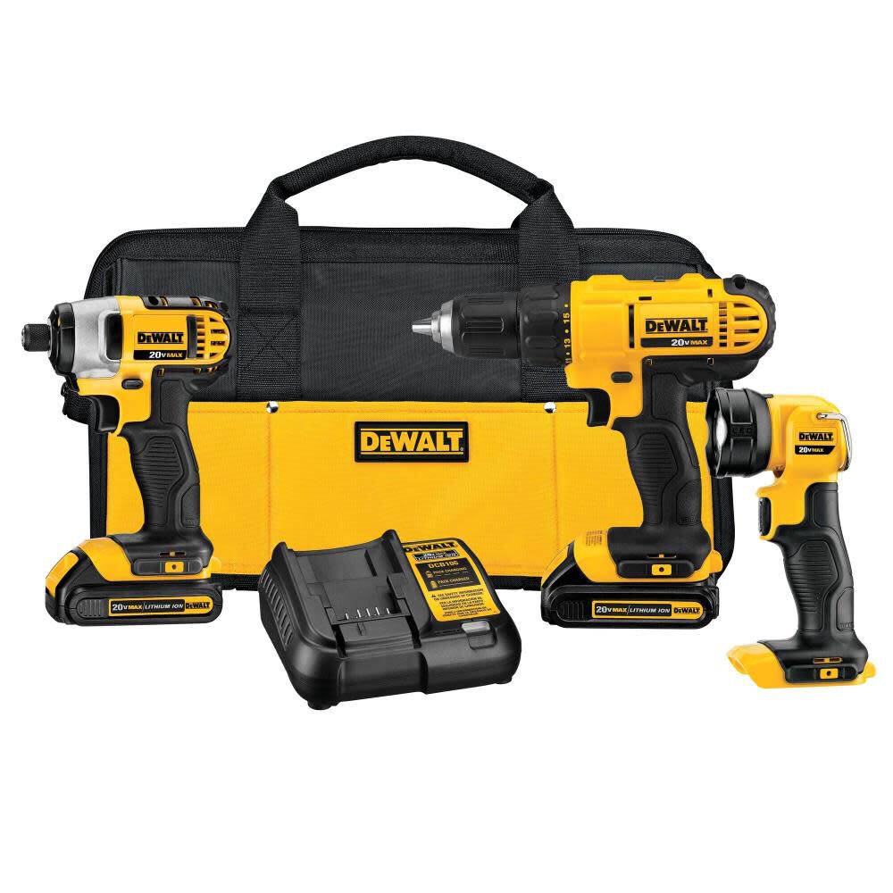 Dewalt 20v Max 3 Tool Combo Lithium Ion Kit Dck340c2 Simolary simolary.com 5