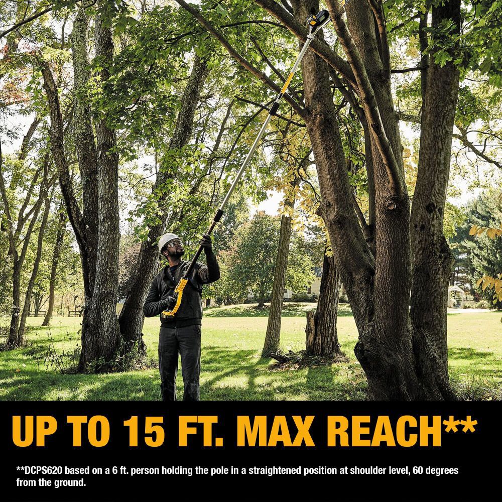 Dewalt 20 volt sale pole hedge trimmer