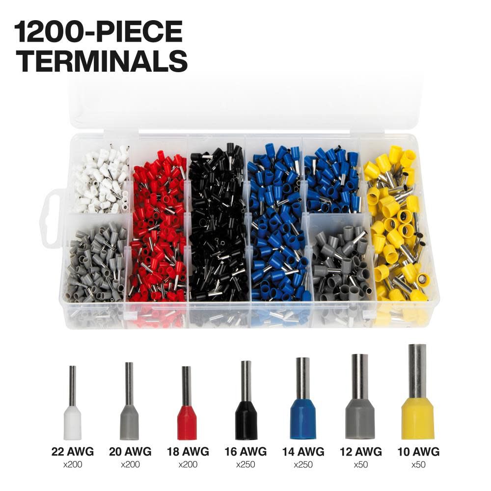 Klein Tools Ratcheting Ferrule Square Crimper Set, large image number 3