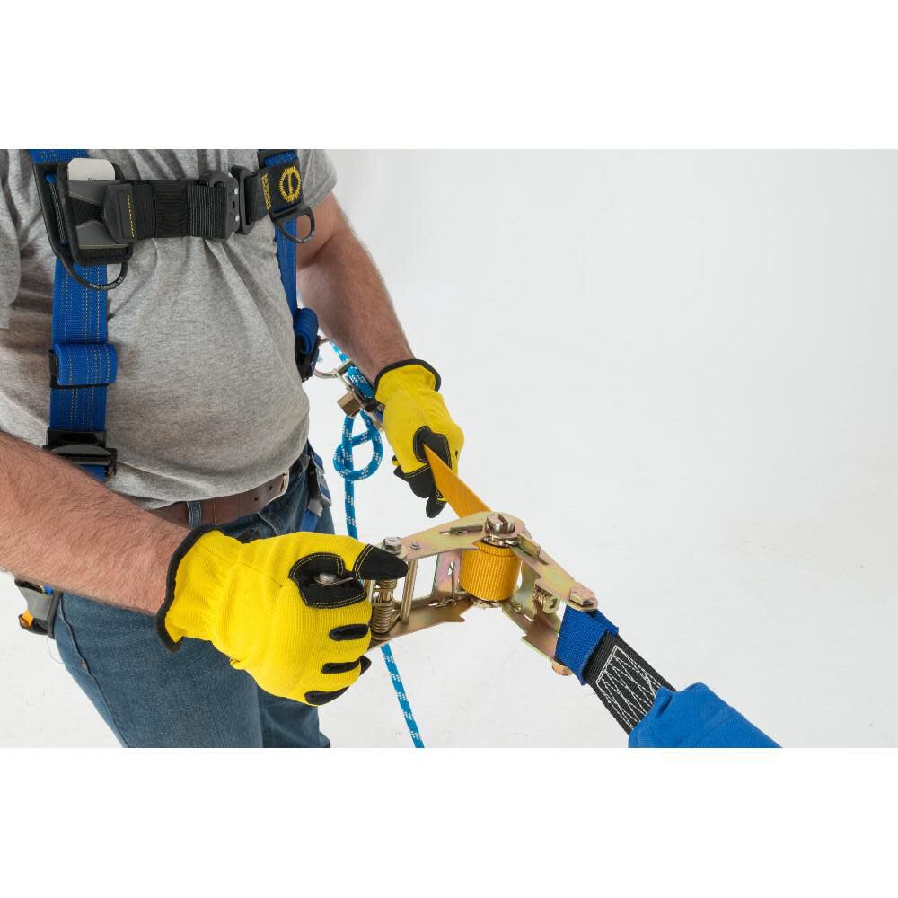 Werner L102100 100 ft 2-Man Rope Horizontal Lifeline System Cross-Arm Strap Ratchet Tensioner, large image number 2