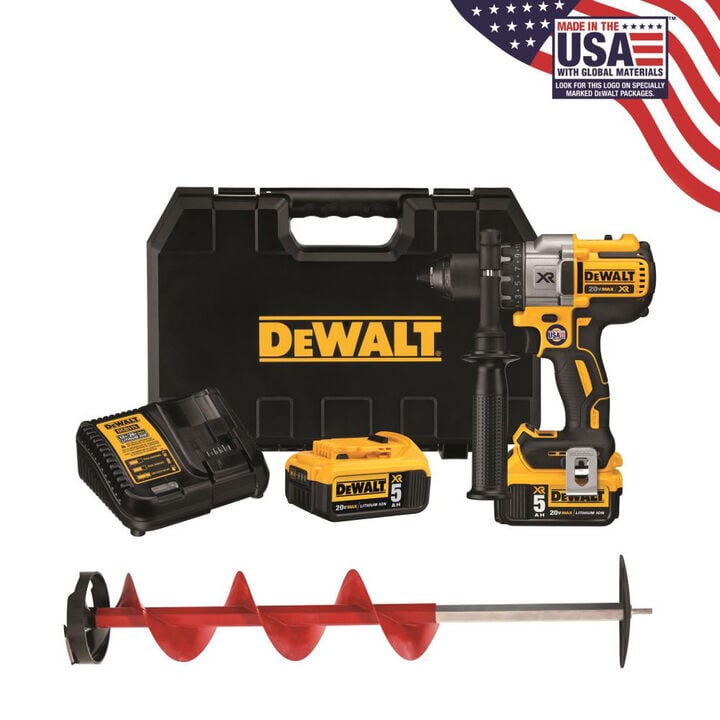 Eskimo 6in Ice Auger with DEWALT 20v MAX Drill Kit