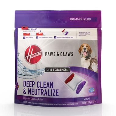 Hoover Residential Vacuum Paws & Claws Clean Pack Carpet Cleaner Pods