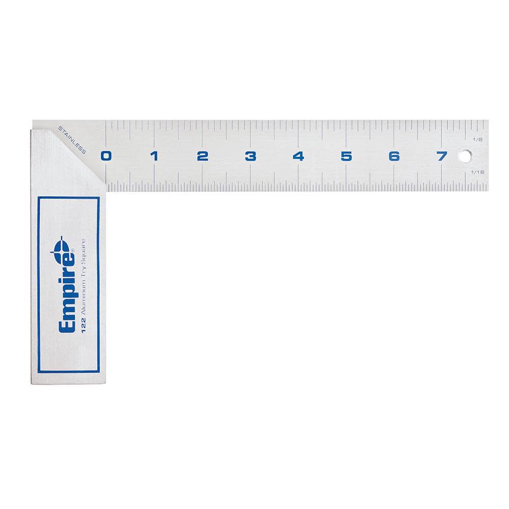 Try Square Level Empire Level 8 in. Heavy Duty Aluminum Try Square 122 - Acme Tools