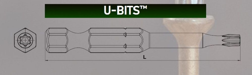 U2 Fasteners U-Bit T30 3 Inch Impact Bits 2 Pack, large image number 3