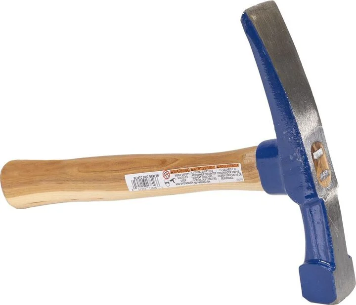 Vaughan 24 Oz Steel Face Bricklayer Hammer with Hickory Handle, large image number 1