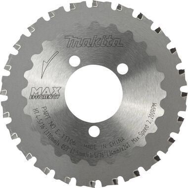 Makita Cutter Blade 4 5/16in 24T Max Efficiency CERMET Tipped Rebar and Steel Rods