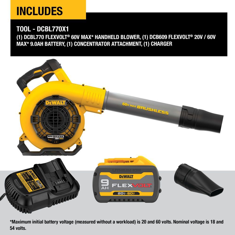 DEWALT FLEXVOLT 60 V MAX Handheld Blower DCBL770X1 Acme Tools