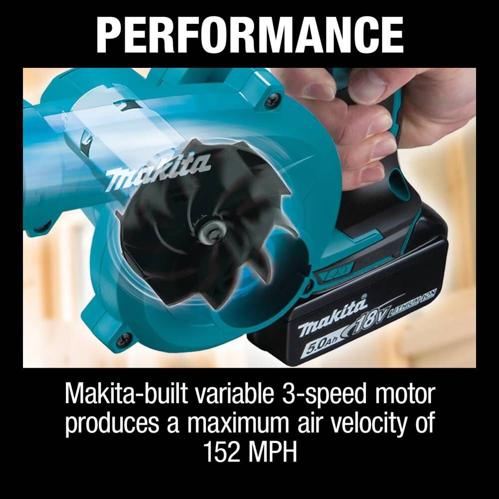 Makita 18V LXT Lithium-Ion Cordless Floor Blower (Bare Tool), large image number 3