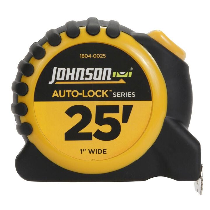 Johnson Level 25 Ft x 1 In. Auto-Lock Tape