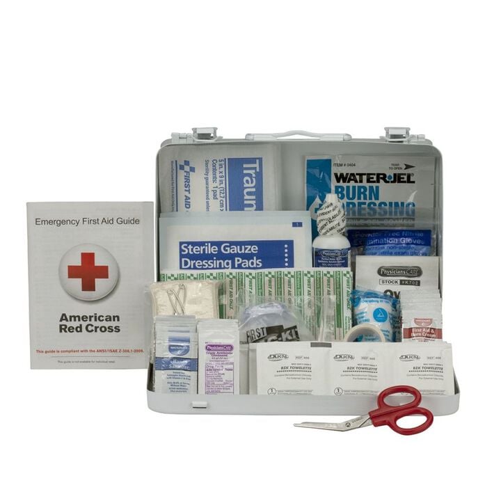 First Aid Only First Aid Kit 25 Person Metal Case ANSI Portable, large image number 1