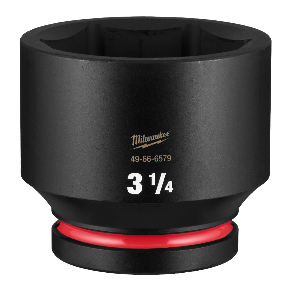 Milwaukee SHOCKWAVE Impact Duty 1 Inch Drive 3-1/4 Inch Standard 6 Point Socket - 49-66-6579