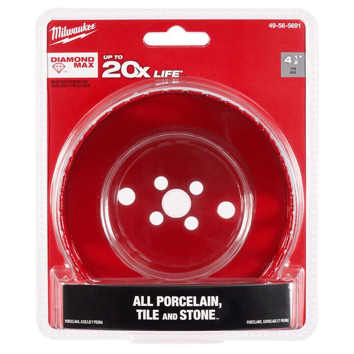 Milwaukee 4-1/2 Inch Diamond Max Hole Saw, large image number 8