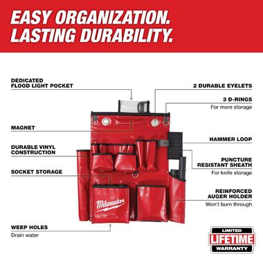 Milwaukee Lineman's Compact Aerial Tool Apron, large image number 1