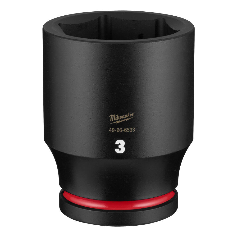 Milwaukee SHOCKWAVE Impact Duty 1 Inch Drive 3 Inch Deep 6 Point Socket - 49-66-6533