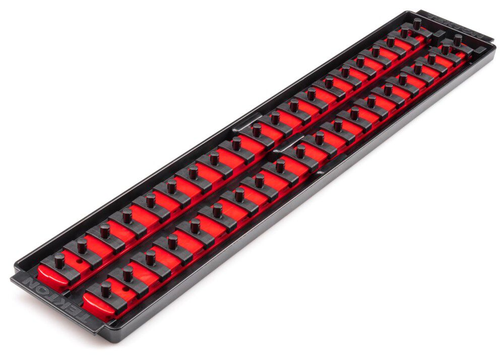 Tekton 40 Slot Universal Socket Organizer for 1/4 Inch Drive Sockets and Bit Sockets, Red, large image number 1