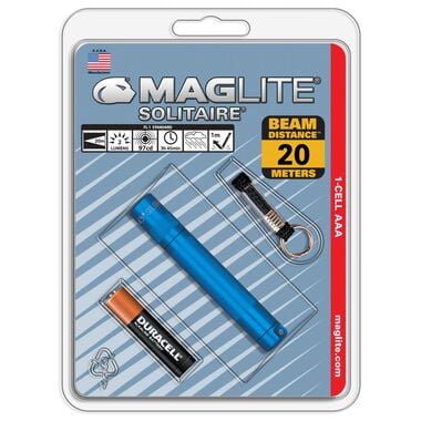 Maglite Solitaire Incandescent 1-Cell AAA Blue Flashlight, large image number 0