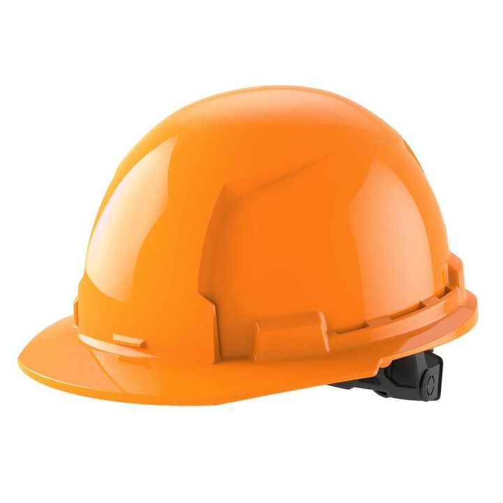 Milwaukee White Front Brim Hard Hat with 6pt Ratcheting Suspension Type 1 Class E, swatch