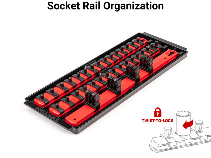 Tekton 1/4 Inch 12 Point Socket and Ratchet Set, 35 Pieces (4-15 mm), large image number 5