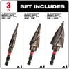 Milwaukee SHOCKWAVE Impact Duty Step Bit Electrician Set (#1 #4 #9), small image number 4