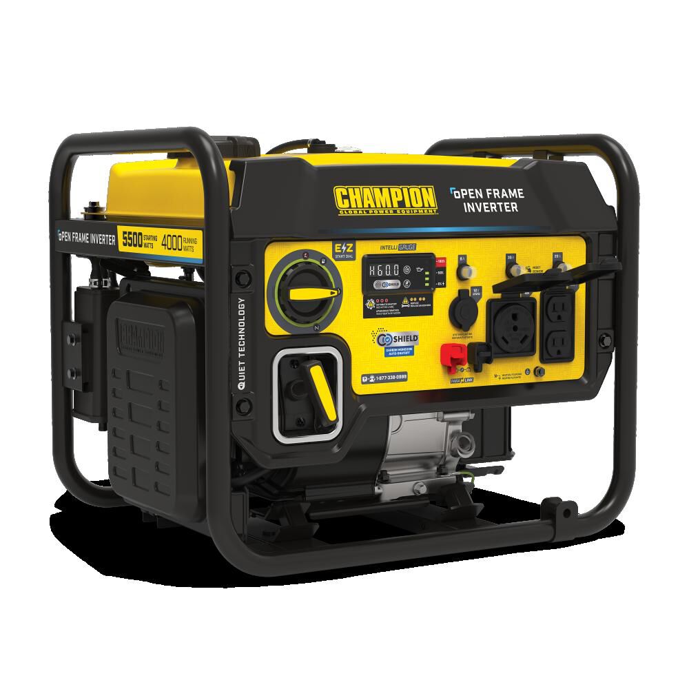 Champion Power Equipment 5500-Watt Gas Powered 50 State RV Ready Portable Open Frame Inverter Generator with Quiet Technology CARB Compliant, large image number 6
