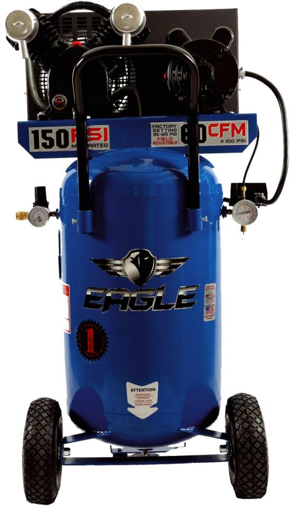 Eagle Compressor 24 Gallon Portable Electric Air Compressor, large image number 1