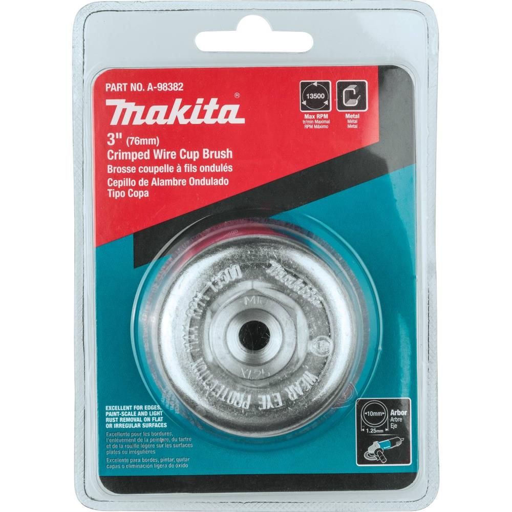 Makita 3in Crimped Wire Cup Brush M10 x 1.25, large image number 5