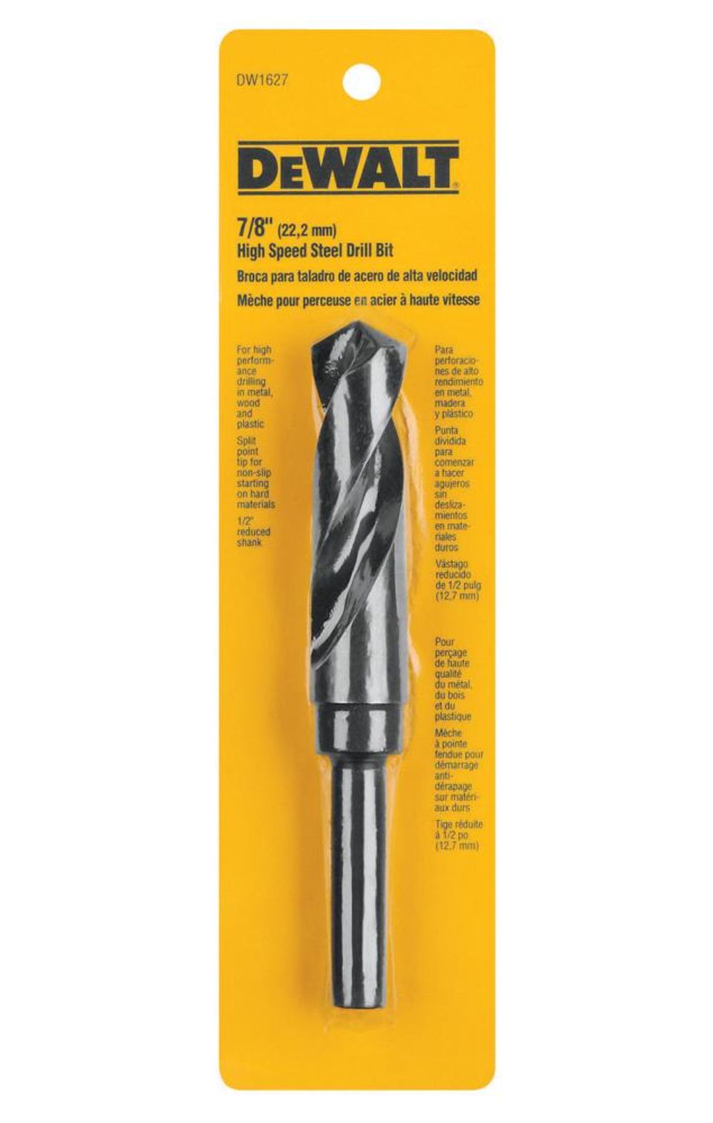 DEWALT 7/8 Drill Bit with 1/2-in Shank, large image number 1