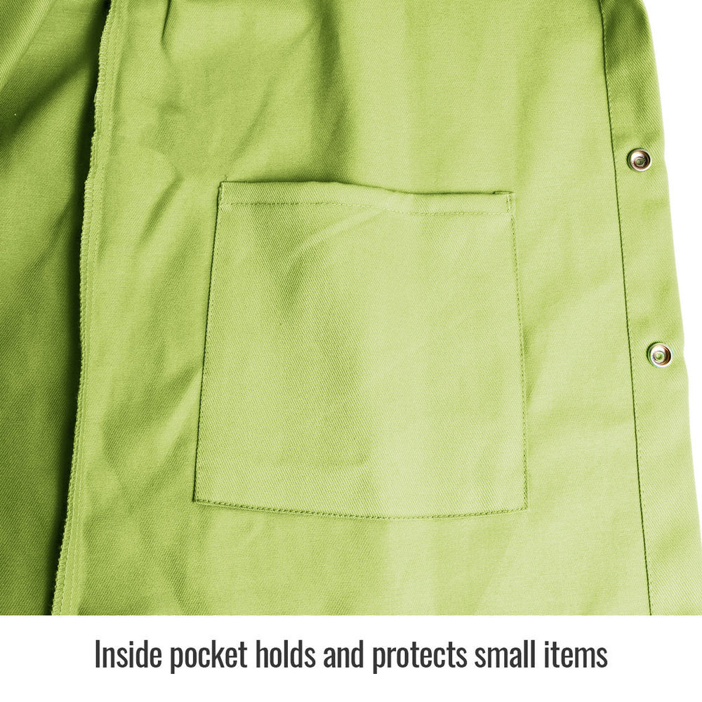 Black Stallion Welding Jacket 9oz Lime Green FR Cotton XL, large image number 6
